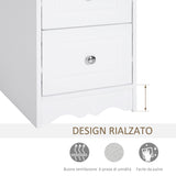 easycomfort easycomfort mobiletto multiuso con cassetti mobiletto basso in mdf grado e1 29 8x29 8x68 5cm bianco ean 8054144134123