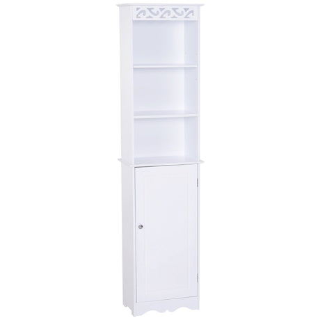 easycomfort easycomfort mobiletto a colonna per bagno in legno con decoro intaglio floreale bianco 40 x 23 x 160 cm ean 8054144137155