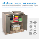 easycomfort easycomfort armadietto sottolavabo in mdf con ritaglio per lavandino con 2 ante e 2 mensole regolabili 60 x 30 x 60cm ean 8054111847827