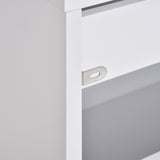 easycomfort easycomfort mobiletto sottolavabo e copricolonna per il bagno in legno bianco con 2 cassetti e taglio a u 67 x 36 x 52cm ean 8054111848138