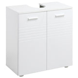easycomfort easycomfort mobile sottolavabo per bagno a 2 ante in legno con mensola regolabile 60x30px62 5cm