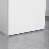 easycomfort easycomfort mobile bagno con ripiano regolabile 2 ripiani chiusi e un cassetto in legno 30x28x180 cm bianco