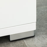 easycomfort easycomfort mobile bagno in truciolato bianco con 2 armadietti con ante e 2 ripiani aperti 80x33 5x190 cm