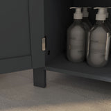 easycomfort easycomfort mobiletto bagno a 3 ripiani in mdf e truciolato con ripiano interno regolabile 60x30x80 5 cm
