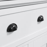 easycomfort easycomfort mobile cucina con armadietto superiore e inferiore e cassetto centrale in legno 76x40 5x184 cm bianco