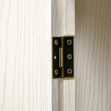 easycomfort easycomfort credenza cucina con 2 armadietti e cassetto in stile coloniale 80x35x180cm bianco