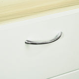 easycomfort easycomfort mobile buffet a 4 porte per cucina con 3 armadietti cassetto e piano dappoggio in truciolato 102x48x180 cm