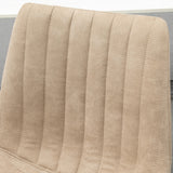 easycomfort easycomfort sgabelli da bar set 2 pezzi ad altezza regolabile in acciaio e poliestere 47 5x57 5x95 116 cm marrone