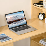 easycomfort easycomfort scrivania computer con libreria salvaspazio tavolo da pranzo per ufficio e studio in truciolato 120x55x120 cm ean 8054144134253