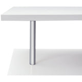 easycomfort easycomfort scrivania moderna angolare e girevole con libreria tavolo da pranzo in truciolato bianco 140x120x78 cm ean 8054144130217