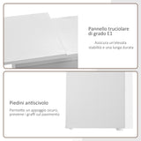 easycomfort easycomfort scrivania angolare con cassetti estraibile e scaffale girevole 360 bianca ean 8054111842532