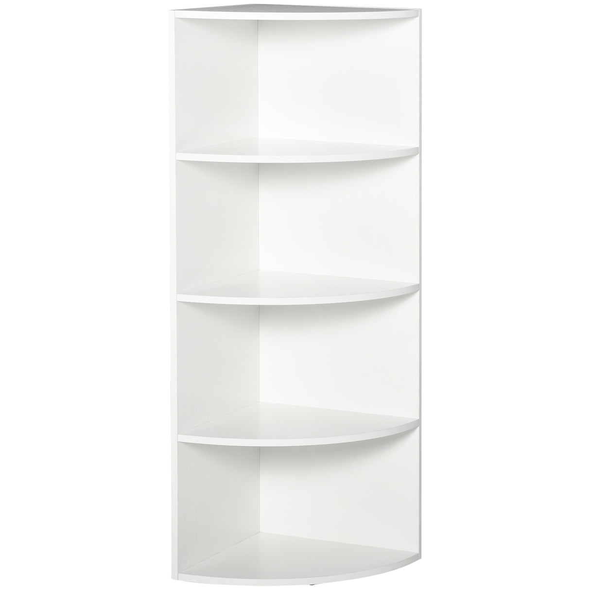 easycomfort easycomfort libreria ad angolo 4 ripiani a muro e parete 39 5x39 5x120cm bianco legno ean 8054144131085