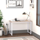 easycomfort easycomfort tavolo scrivania in legno mdf color rovere e gambe in metallo bianco ean 8054111849838