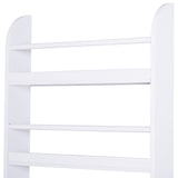 easycomfort easycomfort libreria da parete con 4 ripiani in legno bianco impermeabile carico massimo 30kg 59cm x 12cm x 113cm ean 8054111841955