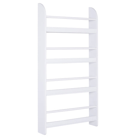 easycomfort easycomfort libreria da parete con 4 ripiani in legno bianco impermeabile carico massimo 30kg 59cm x 12cm x 113cm ean 8054111841955