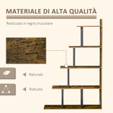 easycomfort easycomfort libreria stile industriale 5 livelli 102 x 30 x 160 cm ean 8054111844178