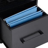 easycomfort easycomfort cassettiera portadocumenti da ufficio schedario con 3 cassetti e serratura in legno nero 39 2 x 40 x 65 4cm ean 8054111849296