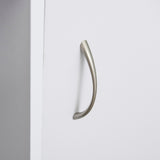 easycomfort easycomfort scrivania moderna per pc e computer con 2 cassetti e 1 armadietto scrivania con libreria salvaspazio per ufficio o camera in legno bianco ean 8054111847667