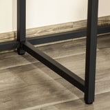 easycomfort easycomfort scrivania doppia con scaffali e mensola per monitor in stile industriale scrivania con libreria salvaspazio per ufficio e studio in metallo e mdf 200x53x100cm nero marrone