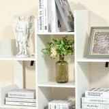 easycomfort easycomfort mobile libreria ad albero con 13 ripiani in legno truciolare 96x30x150cm