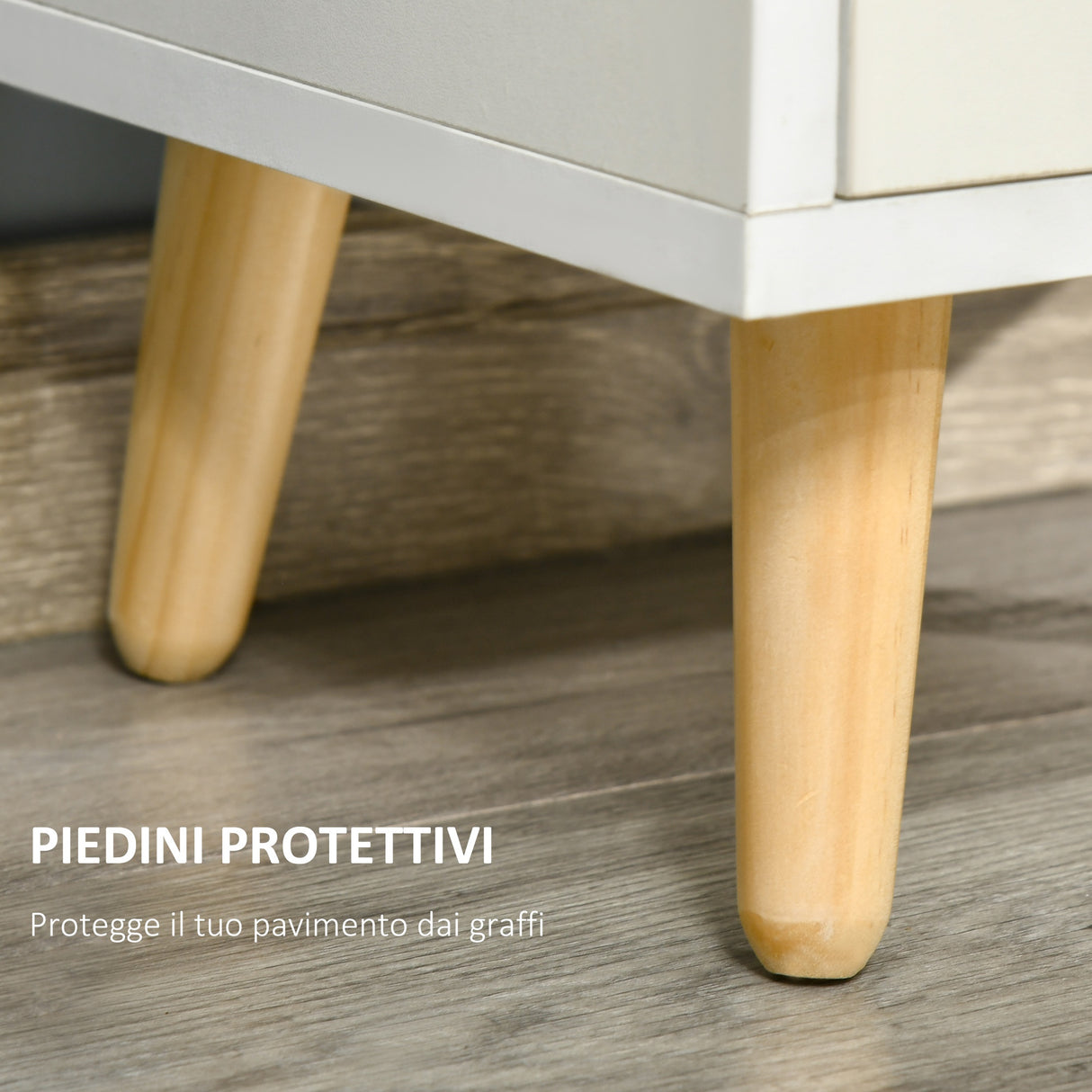 easycomfort easycomfort scaffale libreria con 3 ripiani e 1 armadietto in legno 40x30x129 5cm bianco