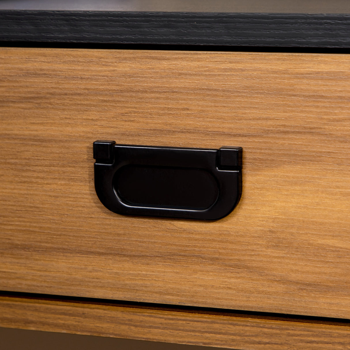 easycomfort easycomfort scrivania per camera e ufficio con cassetto stile industriale 110x50x76cm noce e nero