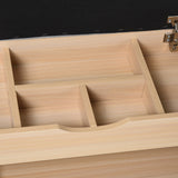 easycomfort easycomfort scarpiera 2 in 1 panca in legno con seduta imbottita e scomparto nascosto per entrataingresso 80 x 30 x 48cm ean 8054111843256