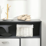 easycomfort easycomfort scarpiera salvaspazio per 8 paia di scarpe con 2 ante e armadietto 80x25 5x112 5cm grigio e bianco