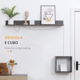 easycomfort easycomfort set mobile da ingresso con attaccapanni scarpiera con panca e scaffale grigio e naturale