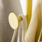 easycomfort easycomfort appendiabiti con 2 ganci per ingresso camera da letto e soggiorno in metallo e marmo 35x25x170 cm oro e nero