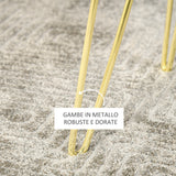 easycomfort easycomfort pouf contenitore 2 in 1 con funzione sgabello e tavolino in legno e velluto verde metallo con finitura oro 36x36x45cm ean 8054111847643