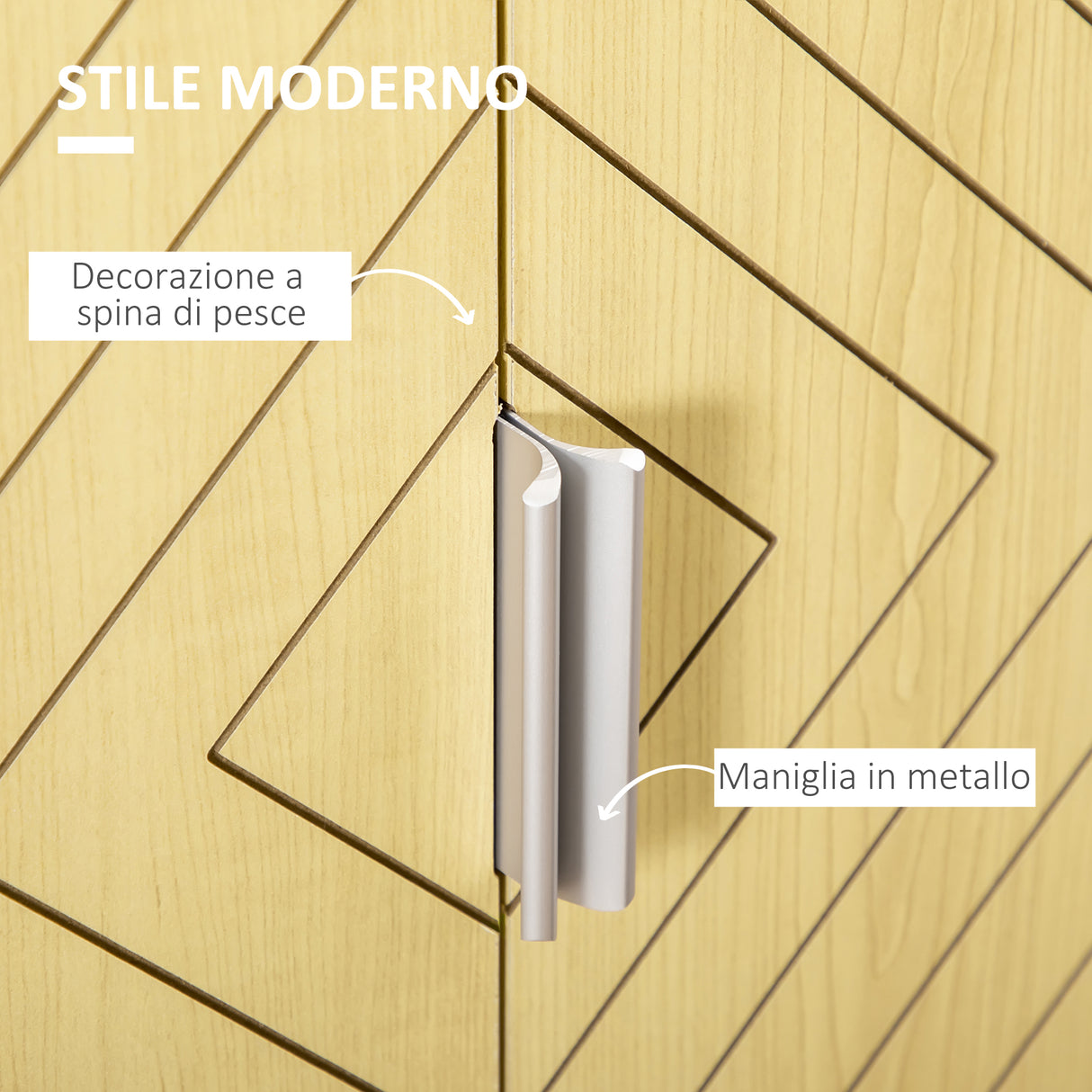 easycomfort easycomfort credenza moderna in legno mobiletto multiuso con ripiani per soggiorno camera o ingresso con 2 antine e mensola regolabile 60x40x80cm