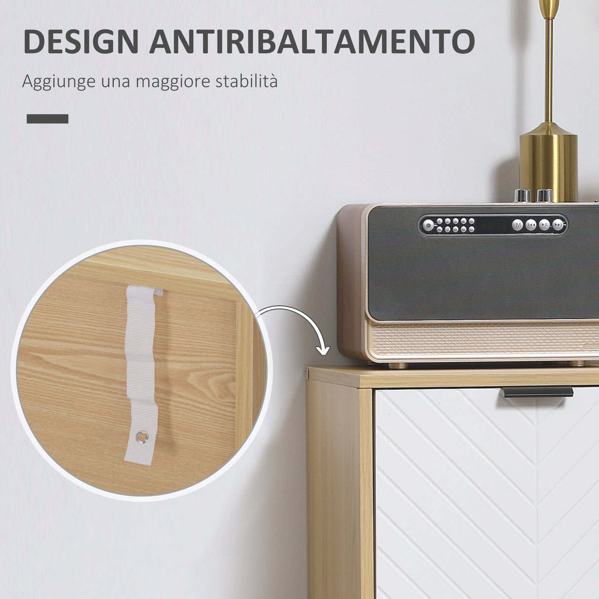 easycomfort easycomfort mobile multiuso moderno in truciolato e legno di pino con ripiano interno regolabile su 3 livelli 77x35x77 5 cm