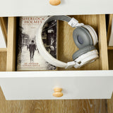 easycomfort easycomfort credenza moderna in truciolato e legno di pino con 3 cassetti e 2 armadietti a 2 livelli 90x32x80a cm