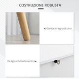 easycomfort easycomfort mobile da salotto con 2 armadietti a 2 ante e cassetto in truciolato e pino 98x39x81 5 cm grigio e bianco