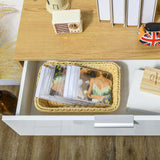 easycomfort easycomfort mobile per soggiorno con armadietto e cassetto ripiani regolabili su 3 livelli 70x35x92cm bianco