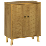 easycomfort easycomfort mobile multiuso stile vintage in legno con due ripiani interni 60x30x76cm