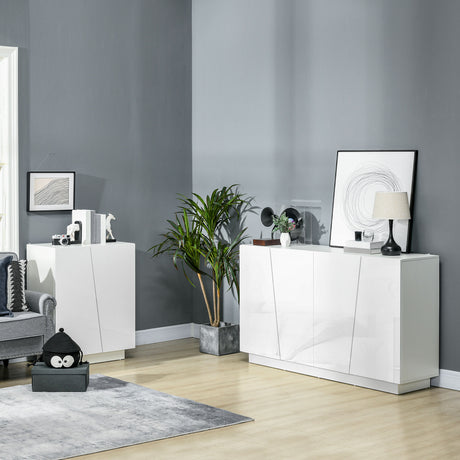 easycomfort easycomfort mobiletto multiuso in truciolato bianco a 3 livelli con ripiano regolabile su 3 livelli 70x40x88 cm