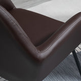 easycomfort easycomfort set 2 sedie moderne per sala da pranzo cucina o soggiorno sedie imbottite in similpelle marrone 60x56 5x85cm