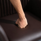 easycomfort easycomfort set 2 sedie moderne per sala da pranzo cucina o soggiorno sedie imbottite in similpelle marrone 60x56 5x85cm