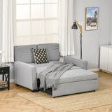 easycomfort easycomfort divano letto a 1 piazza in tessuto seduta 2 posti e schienale a 3 reclinazioni 154x87x89cm