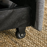 easycomfort easycomfort divano letto a 1 piazza in tessuto seduta 2 posti e schienale a 3 reclinazioni 154x87x89cm