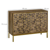 easycomfort easycomfort mobile da ingresso moderno con decori dorati e gambe in acciaio 99x39x75 5cm
