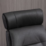 easycomfort easycomfort poltrona reclinabile con poggiatesta regolabile e seduta imbottita in acciaio e legno 84x83x103 cm