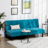 easycomfort easycomfort divano letto 3 posti con schienale reclinabile in velluto verde legno e acciaio