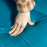 easycomfort easycomfort divano letto 3 posti con schienale reclinabile in velluto verde legno e acciaio