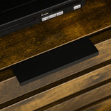 easycomfort easycomfort mobile tv 65 max con 3 cassetti 2 armadietti e foro passacavi in truciolato 140 4x36x55 cm marrone