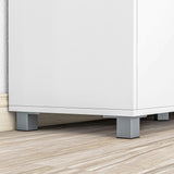 easycomfort easycomfort credenza moderna da cucina in legno con armadietti cassetto e vano aperto 105x39x83cm bianco