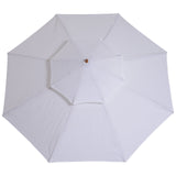 easycomfort easycomfort ombrellone da giardino terrazzo in legno con doppio tetto impermeabile crema 2.7 2.6m