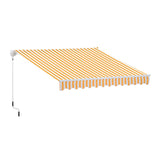 easycomfort tenda da sole da esterno balcone a parete avvolgibile impermeabile arancione e bianco 3 2.5m